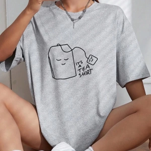 Karikatür ve Grafik tasarım Oversize T-shirt Cartoon/Letter serisi kod566