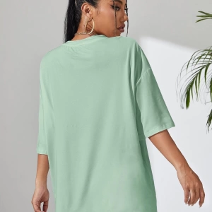 Karikatür ve Grafik tasarım Oversize T-shirt Cartoon/Letter serisi kod570