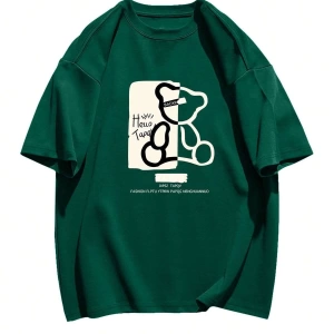 Karikatür ve Grafik tasarım Oversize T-shirt Cartoon/Letter serisi kod586