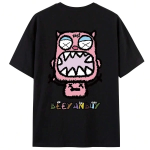Karikatür ve Grafik tasarım Oversize T-shirt Cartoon/Letter serisi kod588