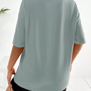 Karikatür ve Grafik tasarım Oversize T-shirt Cartoon/Letter serisi kod596