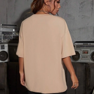 Karikatür ve Grafik tasarım Oversize T-shirt Cartoon/Letter serisi kod601