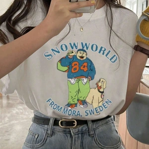 Karikatür ve Grafik tasarım Oversize T-shirt Cartoon/Letter serisi kod635