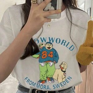 Karikatür ve Grafik tasarım Oversize T-shirt Cartoon/Letter serisi kod635