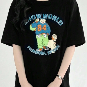 Karikatür ve Grafik tasarım Oversize T-shirt Cartoon/Letter serisi kod635