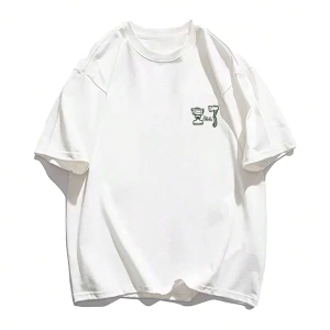 Karikatür ve Grafik tasarım Oversize T-shirt Cartoon/Letter serisi kod640