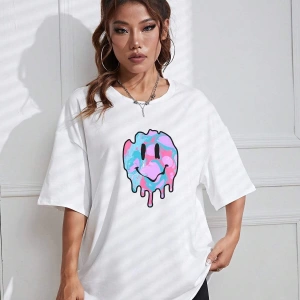 Karikatür ve Grafik tasarım Oversize T-shirt Cartoon/Letter serisi kod655