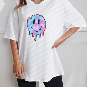 Karikatür ve Grafik tasarım Oversize T-shirt Cartoon/Letter serisi kod655