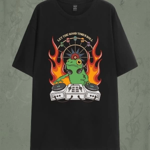 Karikatür ve Grafik tasarım Oversize T-shirt Cartoon/Letter serisi kod667
