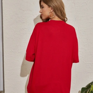 Karikatür ve Grafik tasarım Oversize T-shirt Cartoon/Letter serisi kod685