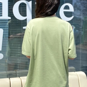 Karikatür ve Grafik tasarım Oversize T-shirt Cartoon/Letter serisi kod77