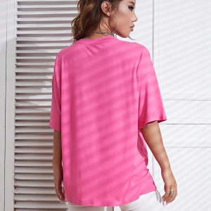 Karikatür ve Grafik tasarım Oversize T-shirt Cartoon/Letter serisi kod774
