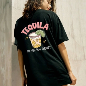 Karikatür ve Grafik tasarım Oversize T-shirt Cartoon/Letter serisi kod828