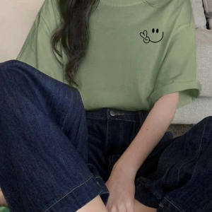 Karikatür ve Grafik tasarım Oversize T-shirt Cartoon/Letter serisi kod85
