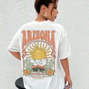 Karikatür ve Grafik tasarım Oversize T-shirt Cartoon/Letter serisi kod859