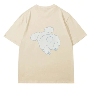 Karikatür ve Grafik tasarım Oversize T-shirt Cartoon/Letter serisi kod887