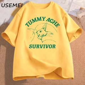 Karın Ağrısı Survivor T Shirt Erkek Kadın Komik Karın Ağrısı Tee Tshirt Pamuk T-shirt Erkek G 2886