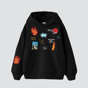 Karma Cult Baskılı Oversize Unisex Premium Beyaz