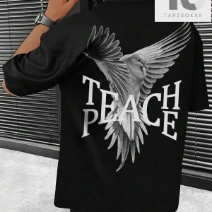 Kartal Desenli Erkek Tişört