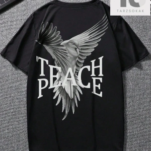 Kartal Desenli Erkek Tişört