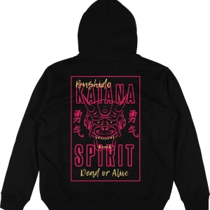Katana Siyah Oversize Unisex Kapüşonlu Sweatshirt Hoodie