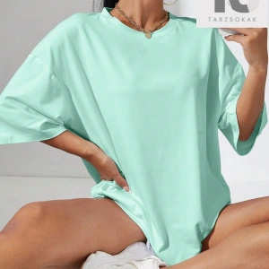 Katı Damla Omuz Tişörtü