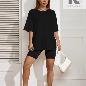 Katı Damla Omuz Tişörtü