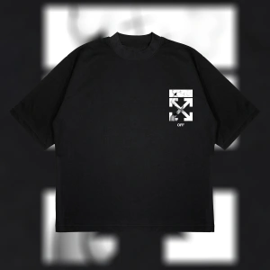 Kaws X Off W Boxy Fit Oversize Unisex Tshirt – Baskılı Tişört |