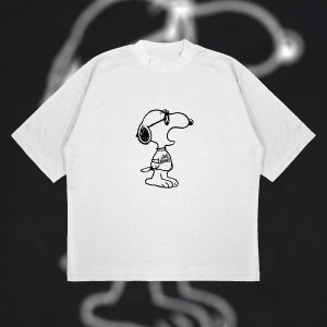 Kaws X Snoopy Unisex Pamuklu Nefes Alan Kalın Kumaşlı
