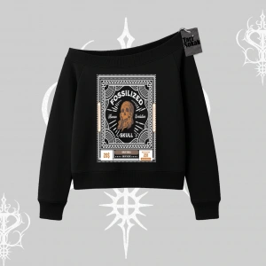 Kayık Yaka Sweatshirt Fossilized Skull Underground Archive