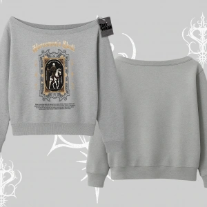 Kayık Yaka Sweatshirt Horseman’s Skull Dark Relic Street Legacy