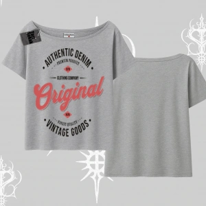 Kayık Yaka Tshirt Authentic Denim Original