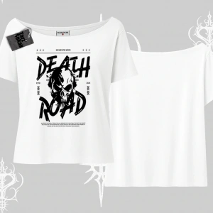 Kayık Yaka Tshirt Death Road Memento Mori Street Manifest