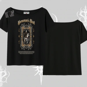 Kayık Yaka Tshirt Horseman’s Skull Dark Relic Street Legacy