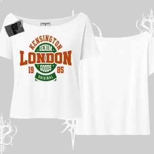 Kayık Yaka Tshirt London Denim 1985