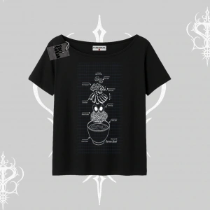 Kayık Yaka Tshirt Noodle Theory Hand Drawn Concept