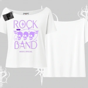 Kayık Yaka Tshirt Rock Band Street Noise Culture