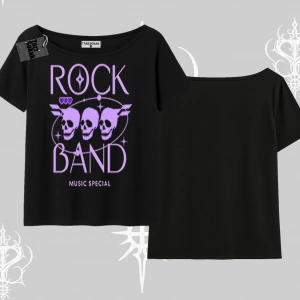 Kayık Yaka Tshirt Rock Band Street Noise Culture