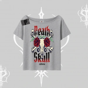 Kayık Yaka Tshirt Skull & Roses Vintage West Coast Rebellion