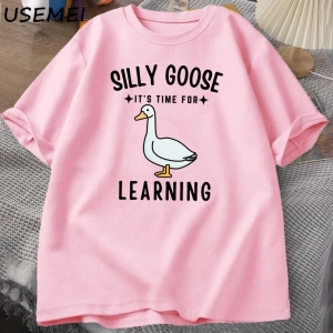 kaz T Shirt ilk gün okul T-Shirt komik geri okul Tee öğretmen Tshirt erkekler kadınlar