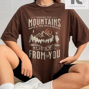 Kelebek Desenli Düşük Omuzlu Tişört