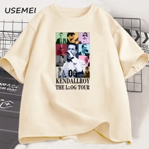 Kendall Roy Eras tur T Shirt erkekler kadınlar için 90s Vintage arkaya TV gösterisi T-shirt e 2922