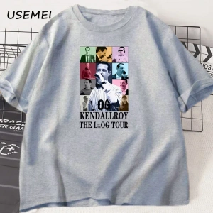 Kendall Roy Eras tur T Shirt erkekler kadınlar için 90s Vintage arkaya TV gösterisi T-shirt e 2922