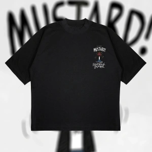 Kendrick Lamar Mustard Oversize Unisex Pamuklu Nefes Alan Kalın Kumaşlı