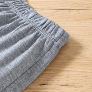 Kids EVRYDAY Girls Letter Graphic Elastic Waist Eşofman Altı