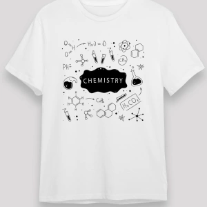 Kimya Bağlar Beyaz Unisex Tişört T-Shirt