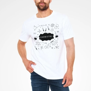 Kimya Bağlar Beyaz Unisex Tişört T-Shirt