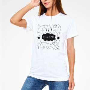 Kimya Bağlar Beyaz Unisex Tişört T-Shirt