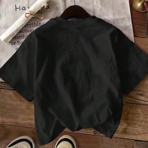 Kiraz Desen Minimalist Fitted Yuvarlak Yaka Kısa Kollu Kadın Tişörtü, Yaz İçin U