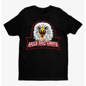 Kırmızı Etiket Gala Cobra Kai Eagle Fang Karate Black Tiört Hot Topic Exclusive 05120